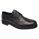 Pantofi barbati eleganti negri din piele naturala tip brogue – design clasic office - GK756N