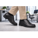 Pantofi barbati eleganti negri din piele naturala tip brogue – design clasic office - GK756N
