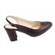 Pantofi dama eleganti decupati din piele naturala - Model Angelyna Negru Box Pantofi dama eleganti decupati din piele naturala - Model Angelyna Negru Box