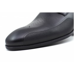 Pantofi barbati eleganti negri din piele naturala SIR015N