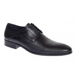Pantofi barbati eleganti negri din piele naturala SIR015N