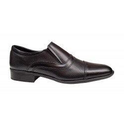 Pantofi eleganti pentru barbati, din piele naturala de culoare neagra - GKR 01N