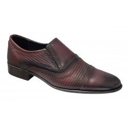 Pantofi eleganti pentu barbati piele naturala bordeaux - GKR01VIS