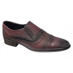 Pantofi eleganti pentu barbati piele naturala bordeaux - GKR01VIS