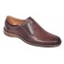 Pantofi barbati cu perforatii din piele naturala Maro Cognac GKR03M