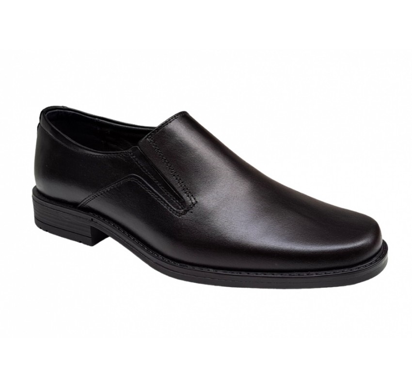 Pantofi barbati, eleganti, piele naturala, Negru, GKR05N