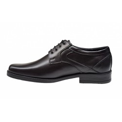 Pantofi barbati, eleganti, piele naturala, Negru - GKR06N