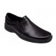 Pantofi barbati casual din piele naturala, cu elastic, marimi 39 la 47, pe calapod lat GKR08N