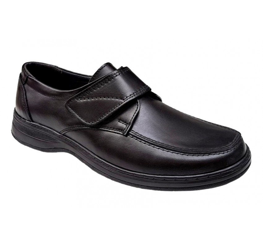Pantofi casual barbati din piele naturala de culoare neagra GKR09N Pantofi casual barbati din piele naturala de culoare neagra GKR09N
