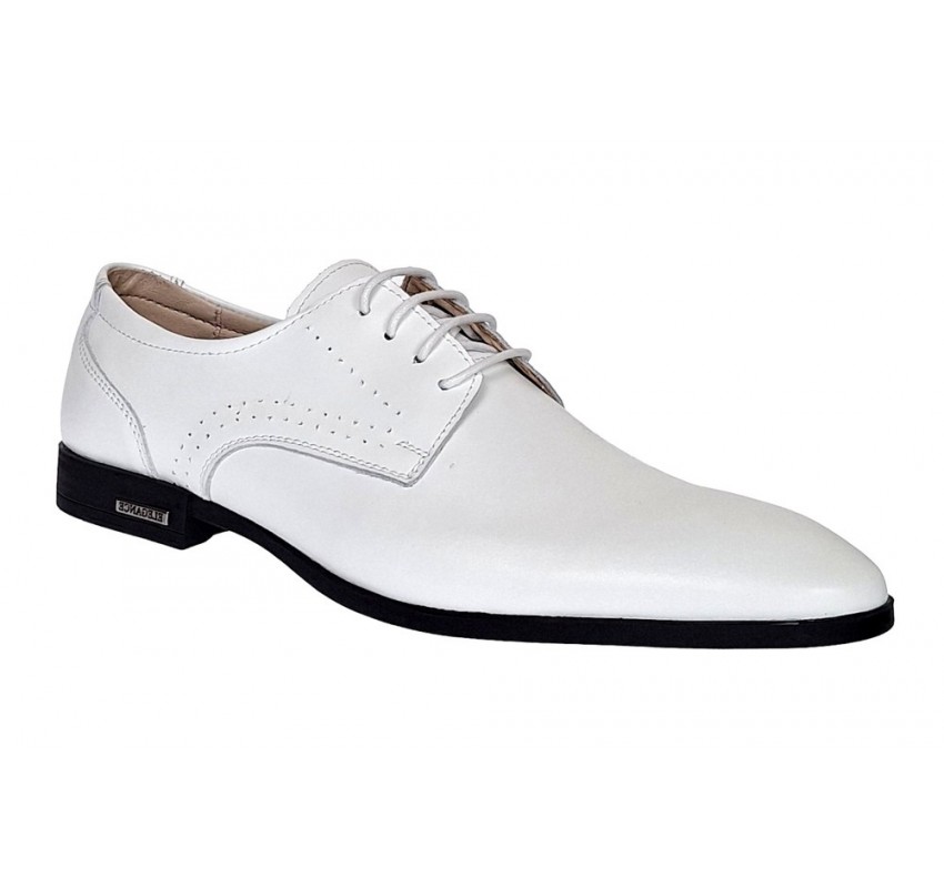 Pantofi barbati eleganti din piele naturala Alb Lux GKR101A Pantofi barbati eleganti din piele naturala Alb Lux GKR101A