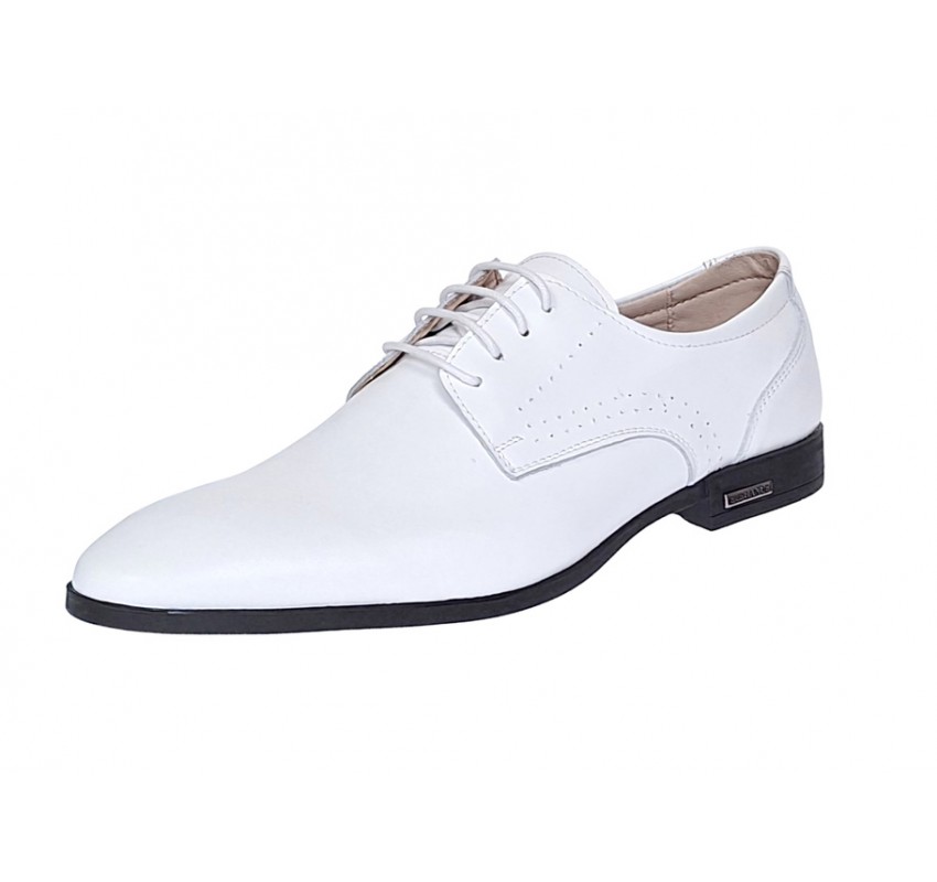 Pantofi barbati eleganti din piele naturala Alb Lux GKR101A Pantofi barbati eleganti din piele naturala Alb Lux GKR101A