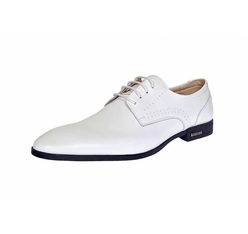 Pantofi barbati eleganti din piele naturala Alb Lux GKR101A Pantofi barbati eleganti din piele naturala Alb Lux GKR101A