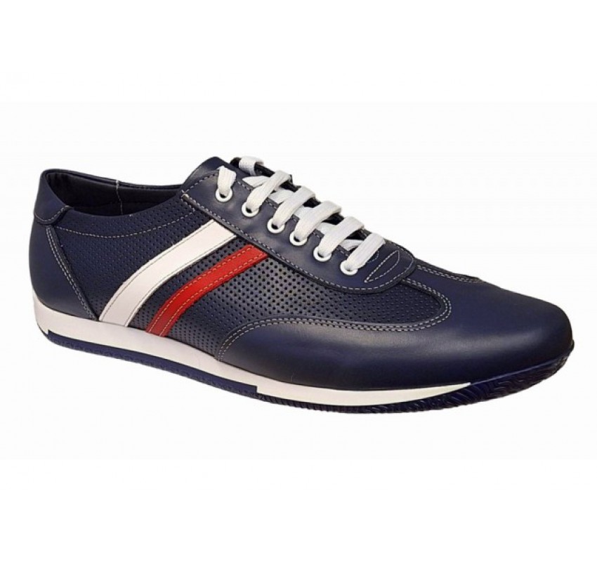 Pantofi casual barbati din piele naturala Bleumarin 102BLU Pantofi casual barbati din piele naturala Bleumarin 102BLU