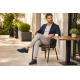 Pantofi barbati bleumarin din piele naturala intoarsa – stil derby casual elegant GKR103BLVEL