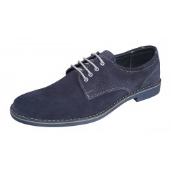 Pantofi barbati din piele naturala intoarsa - Model Bleumarin 103BLVEL