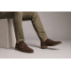 Pantofi barbati casual din piele naturala intoarsa maro GKR103MVEL