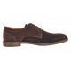 Pantofi barbati casual din piele naturala intoarsa maro GKR103MVEL