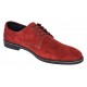 Pantofi barbati rosii smart casual din piele naturala intoarsa GKR103RVEL