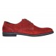 Pantofi barbati rosii smart casual din piele naturala intoarsa Carlos GKR103RVEL