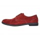 Pantofi barbati rosii smart casual din piele naturala intoarsa Carlos GKR103RVEL