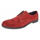 Pantofi barbati rosii smart casual din piele naturala intoarsa GKR103RVEL