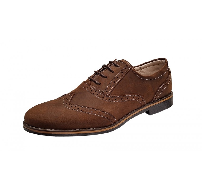 Pantofi casual barbati din piele naturala intoarsa Maro - GKR108MVEL