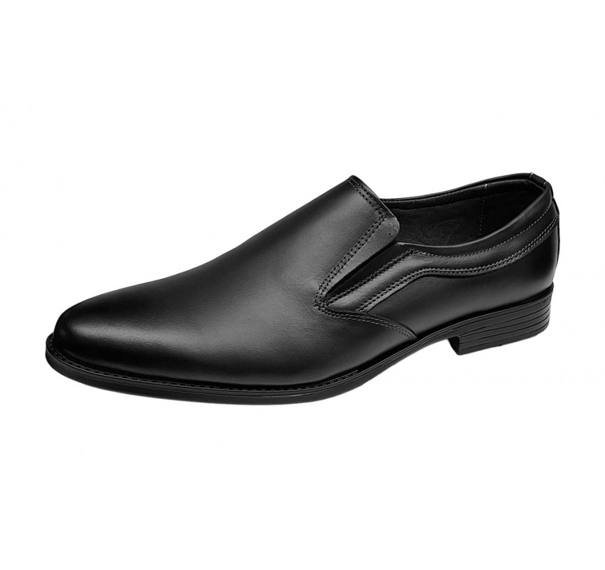 Pantofi barbati din piele naturala Negru GKR109NBOX