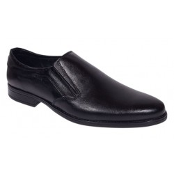 Pantofi barbati din piele naturala Donato Negru Fara inchidere GKR109NBOX