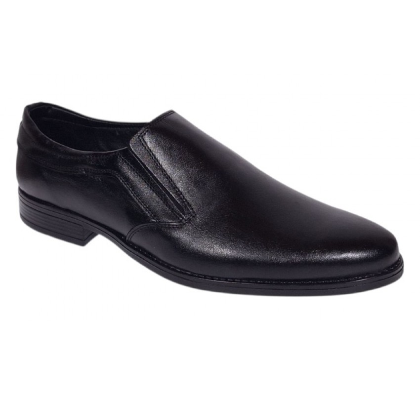 Pantofi barbati din piele naturala Donato Negru Fara inchidere GKR109NBOX