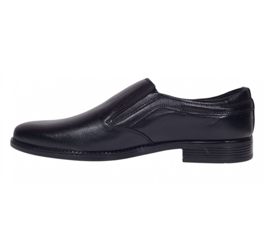 Pantofi barbati din piele naturala Donato Negru Fara inchidere GKR109NBOX