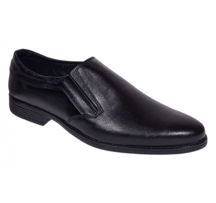 Pantofi barbati din piele naturala Donato Negru Fara inchidere GKR109NBOX