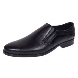 Pantofi barbati din piele naturala Donato Negru Fara inchidere GKR109NBOX