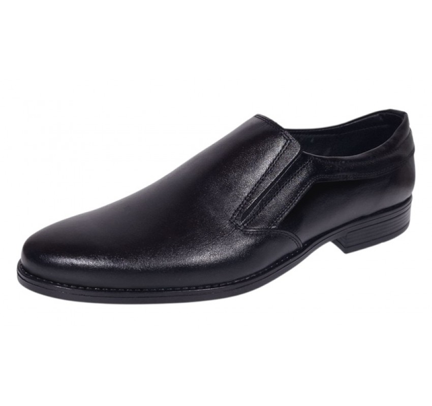 Pantofi barbati din piele naturala Donato Negru Fara inchidere GKR109NBOX