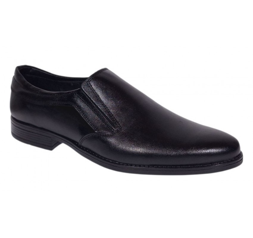 Pantofi barbati din piele naturala Donato Negru Fara inchidere GKR109NBOX