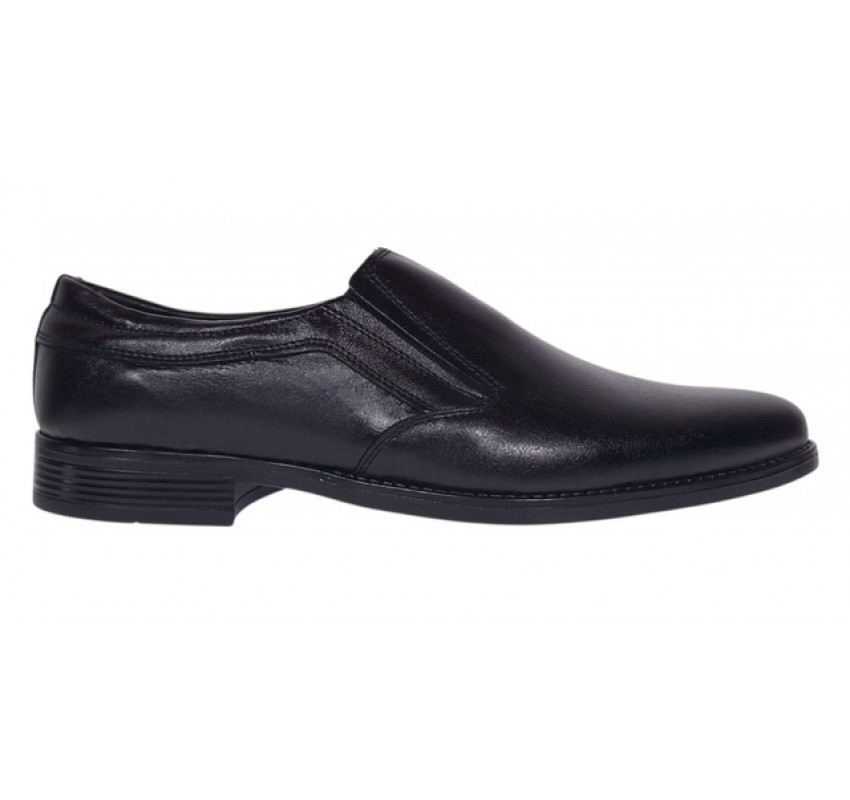 Pantofi barbati din piele naturala Donato Negru Fara inchidere GKR109NBOX