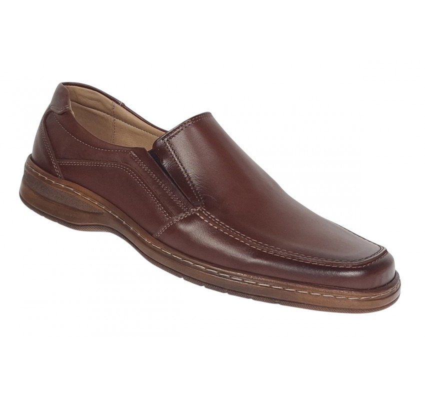 Pantofi casual barbati din piele naturala maro - Masuri pana la 47 GKR10M Pantofi casual barbati din piele naturala maro - Masuri pana la 47 GKR10M