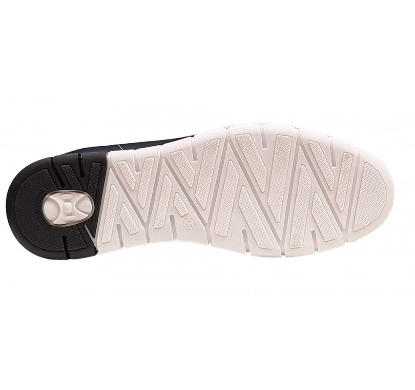 Pantofi barbati sport bleumarin inchis din piele naturala GKR111BLU