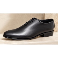 Pantofi barbati eleganti din piele naturala de culoare neagra GKR119N