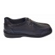 Pantofi casual barbati din piele naturala pe calapod lat - Bleumarin GKR11BL