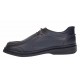 Pantofi casual barbati din piele naturala pe calapod lat - Bleumarin GKR11BL