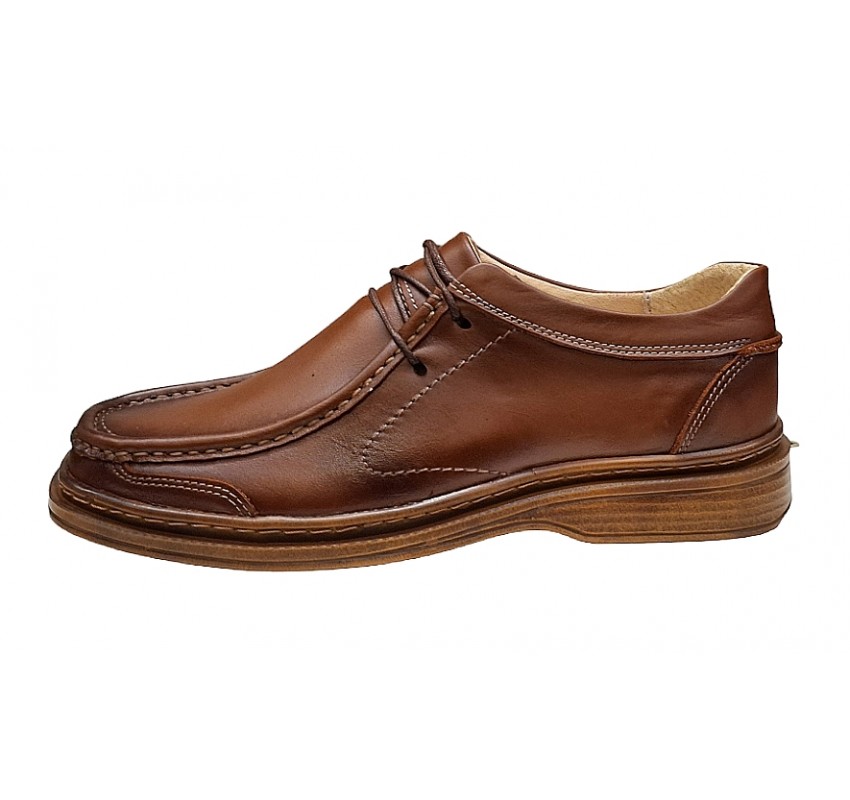 Pantofi barbati casual din piele naturala, calapod lat - GKR11M