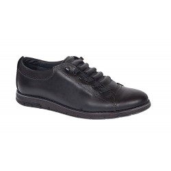 Pantofi barbati casual din piele naturala, Negru GKR120N Pantofi barbati casual din piele naturala, Negru GKR120N