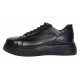 Pantofi dama Sport Casual din piele naturala de culoare neagra GKR121NS