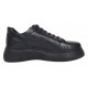 Pantofi dama Sport Casual din piele naturala de culoare neagra GKR121NS