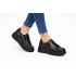 Pantofi dama Sport Casual din piele naturala de culoare neagra GKR121NS