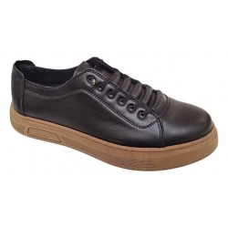 Pantofi barbati casual din piele naturala Negru Gold GKR122N