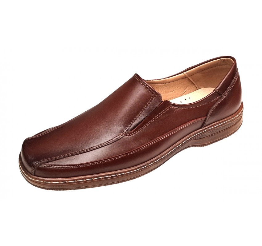 Pantofi casual barbati din piele naturala - Model Maro fara siret GKR126M