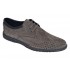 Pantofi barbati perforati din piele naturala - Sport Casual Gri 128GRI