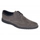 Pantofi barbati perforati din piele naturala - Sport Casual Gri 128GRI