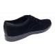 Pantofi barbati negri casual sport din piele naturala intoarsa GKR130NV